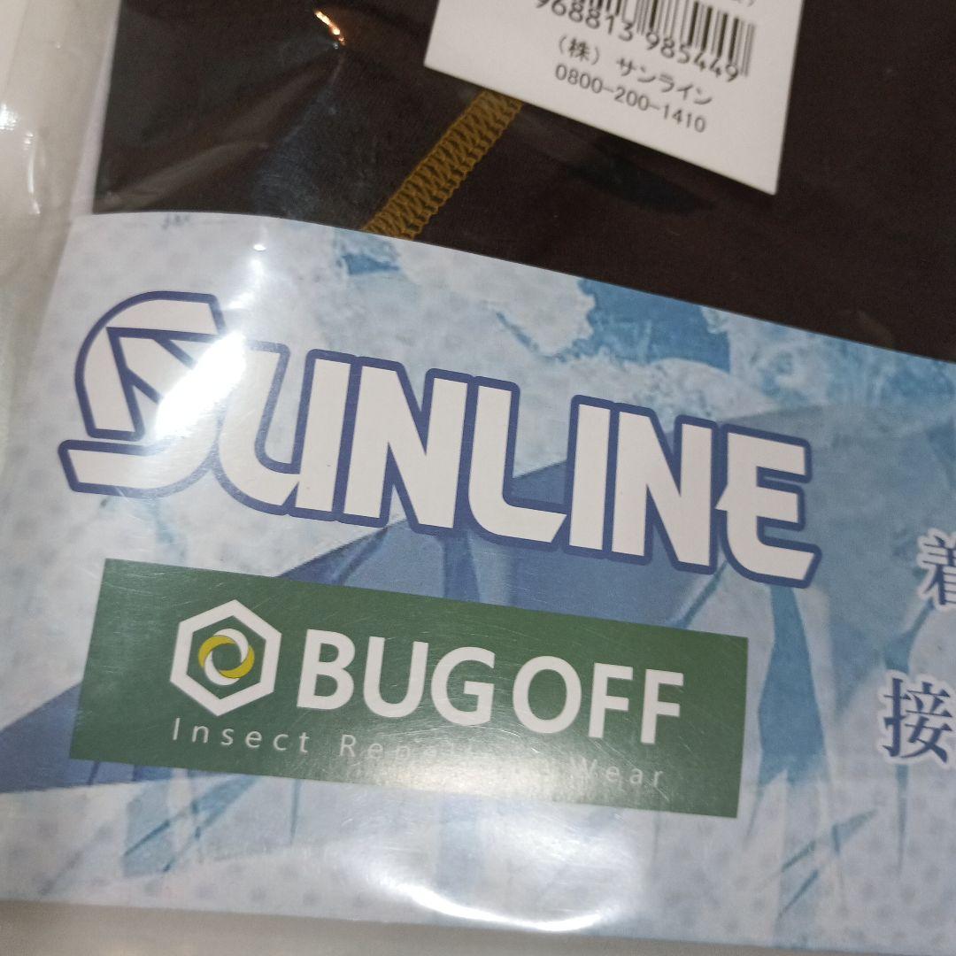 サンライン BUGOFF クールフィットレギンス ブラック×ゴールド L 品薄品