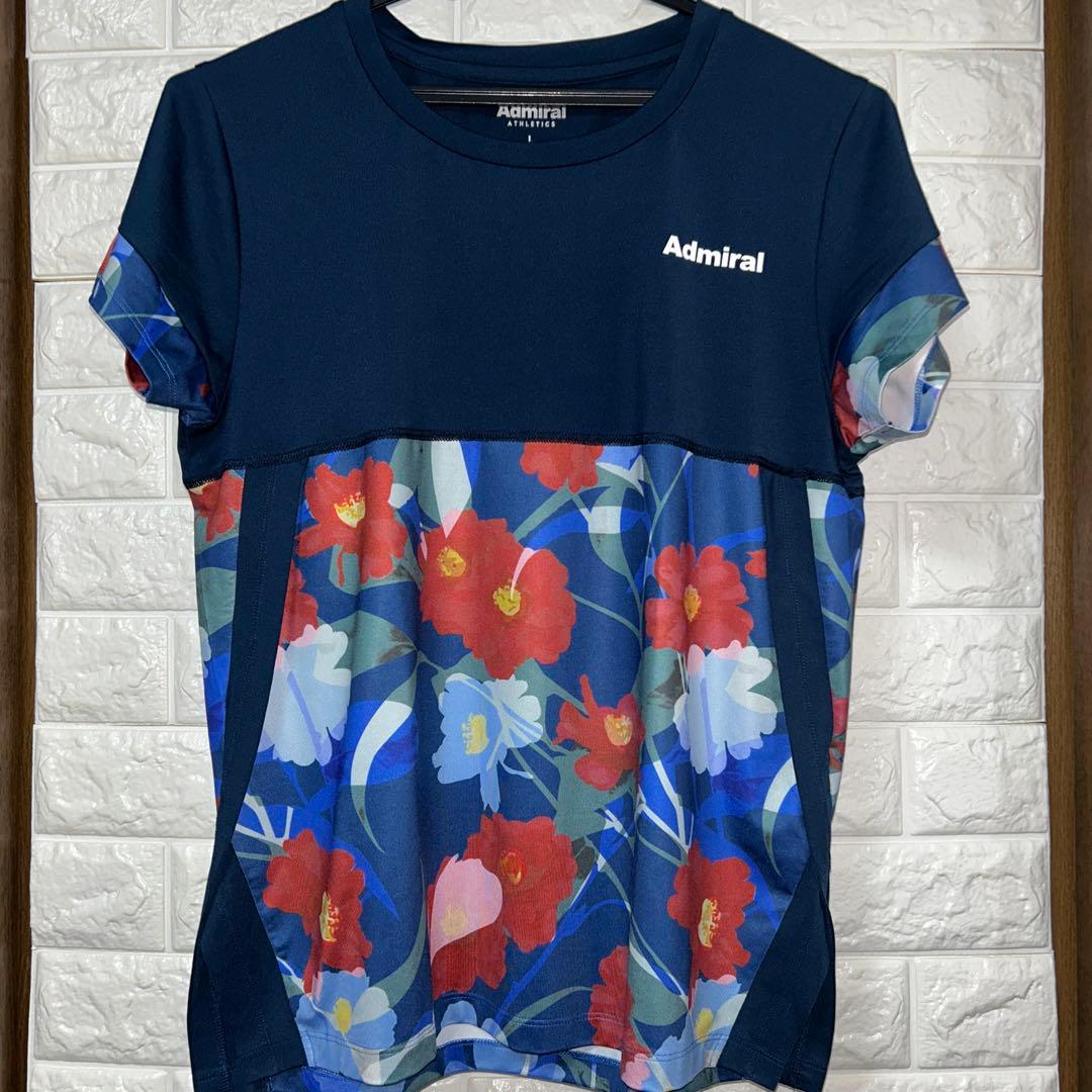 Admiral フラワープリント テニスウェア　セットアップ　Lサイズ