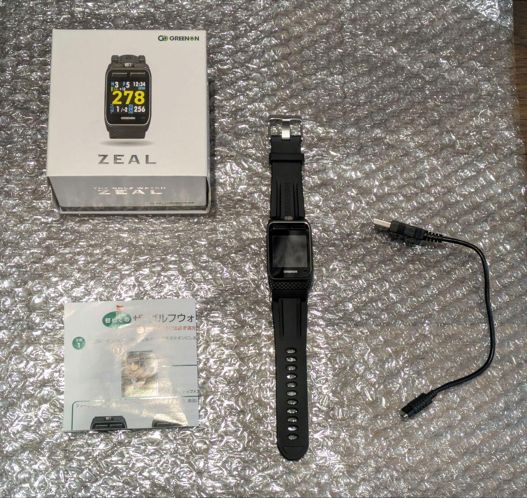 【 美品 】 グリーンオン　ジール　ZEAL GPSナビ ゴルフウォッチ