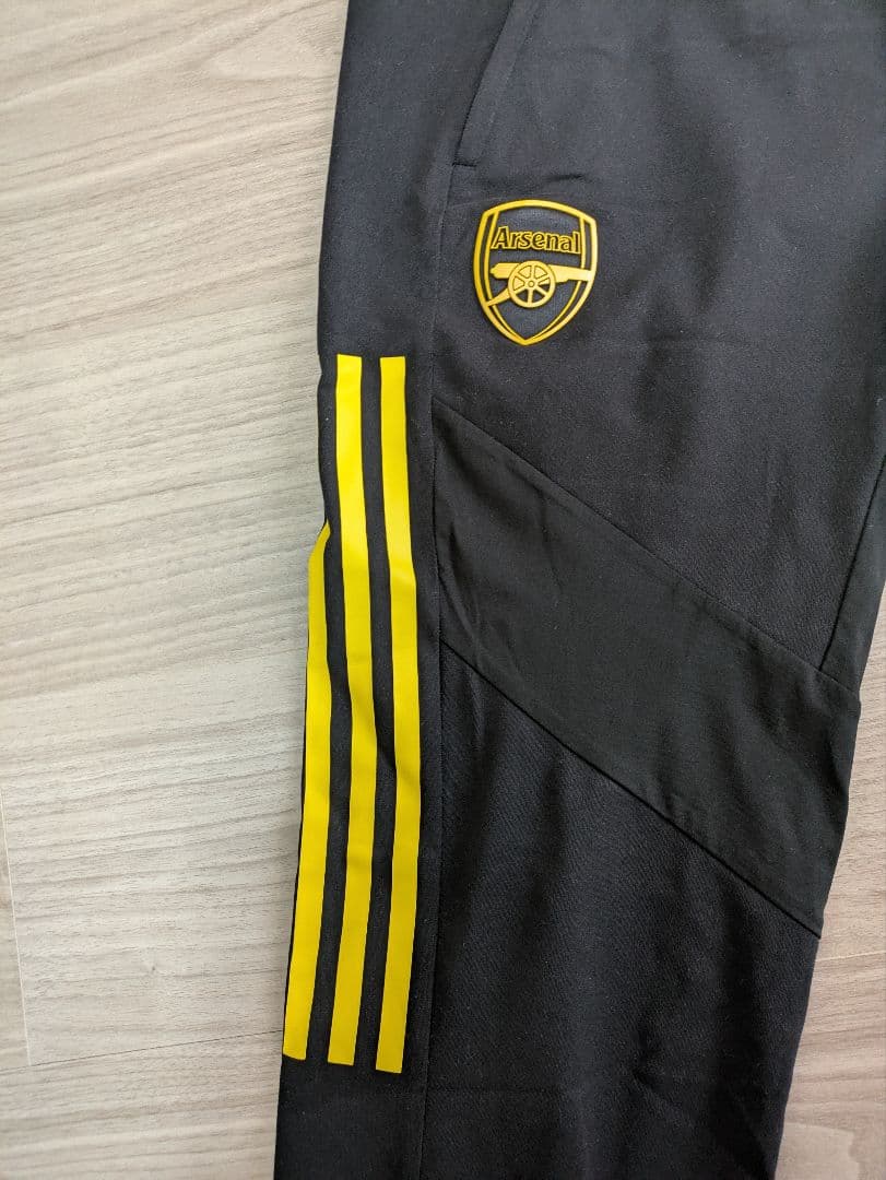Arsenal トレーニングパンツ M 黒/黄　ジャージ
