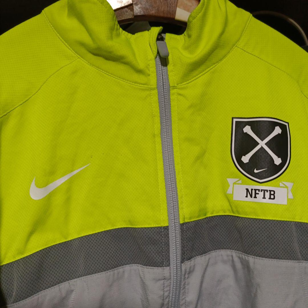 NIKE ナイキ nftb 薄手ジャージ 上下 セットアップ L 蛍光黄緑色
