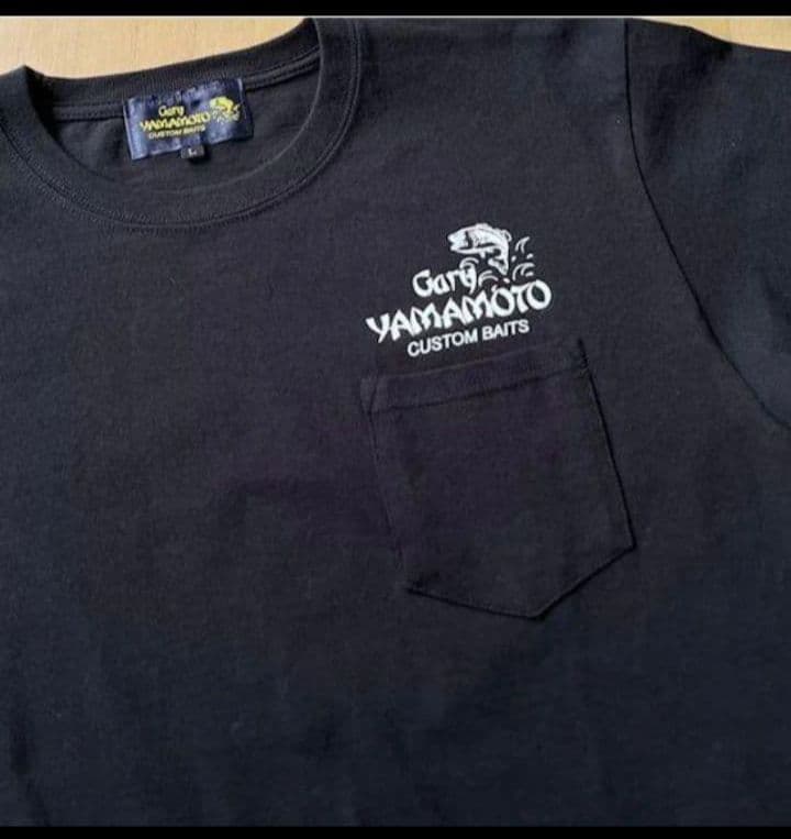 Gary yamamoto　ゲーリーヤマモト　ポケットTシャツ　ブラックLサイズ