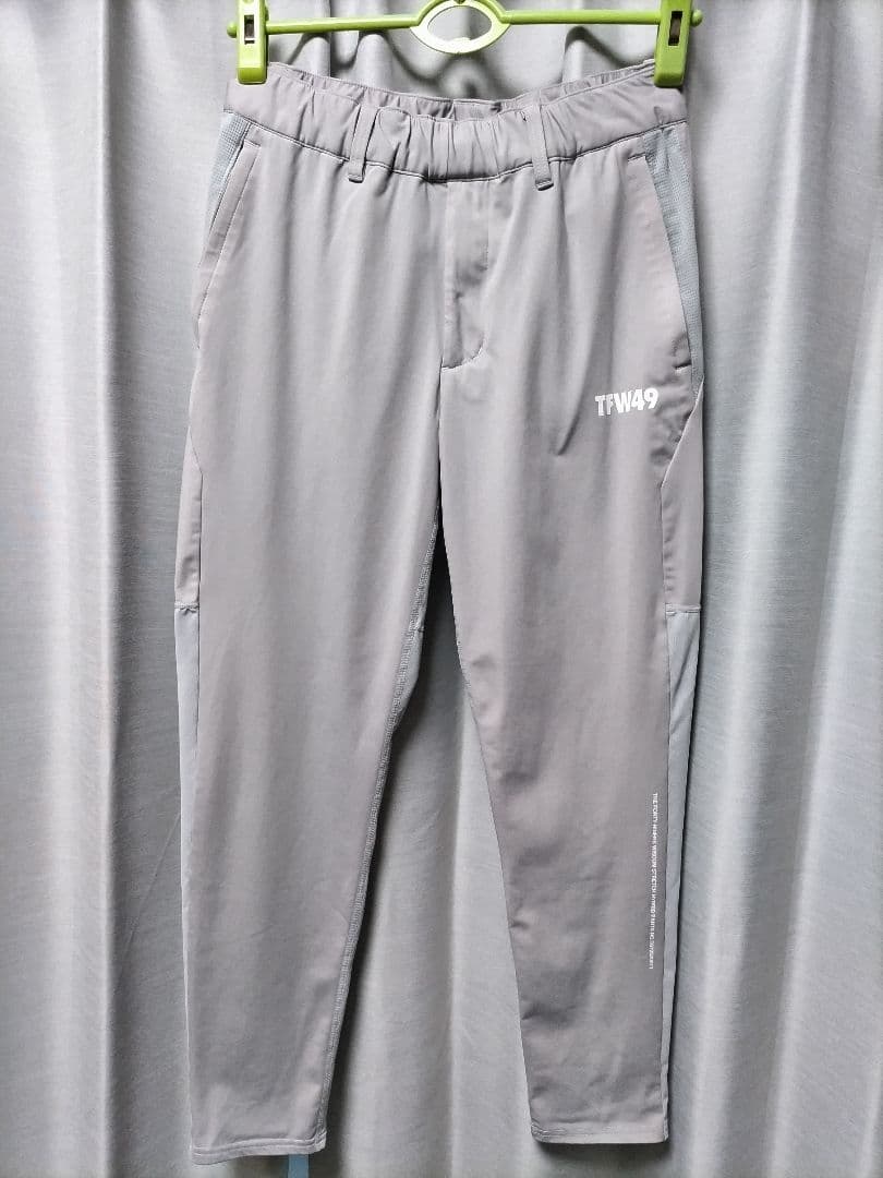 TFW49 ゴルフ　パンツ　ストレッチ　軽量　ライトグレー×ライトベージュ