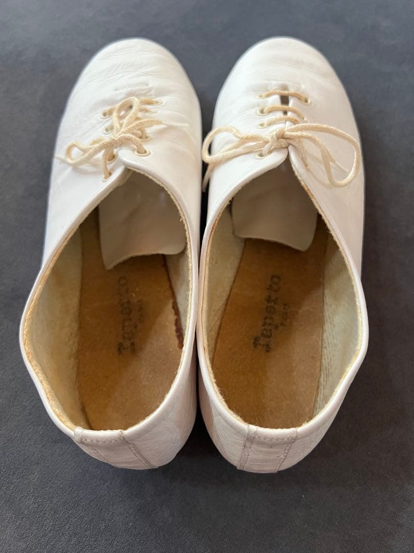 レペット repetto ジャズ カーフレザー ブラック ホワイト メンズ