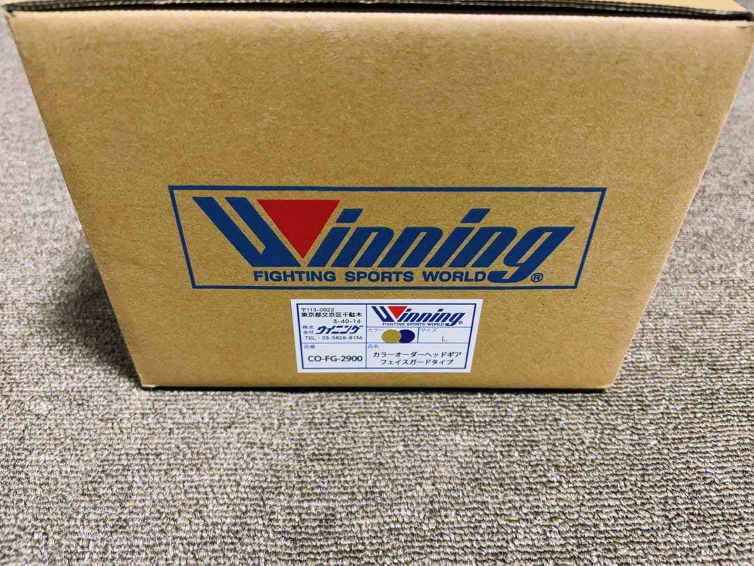 winning ウイニング　ヘッドギア　ゴールド　パープル　別注品