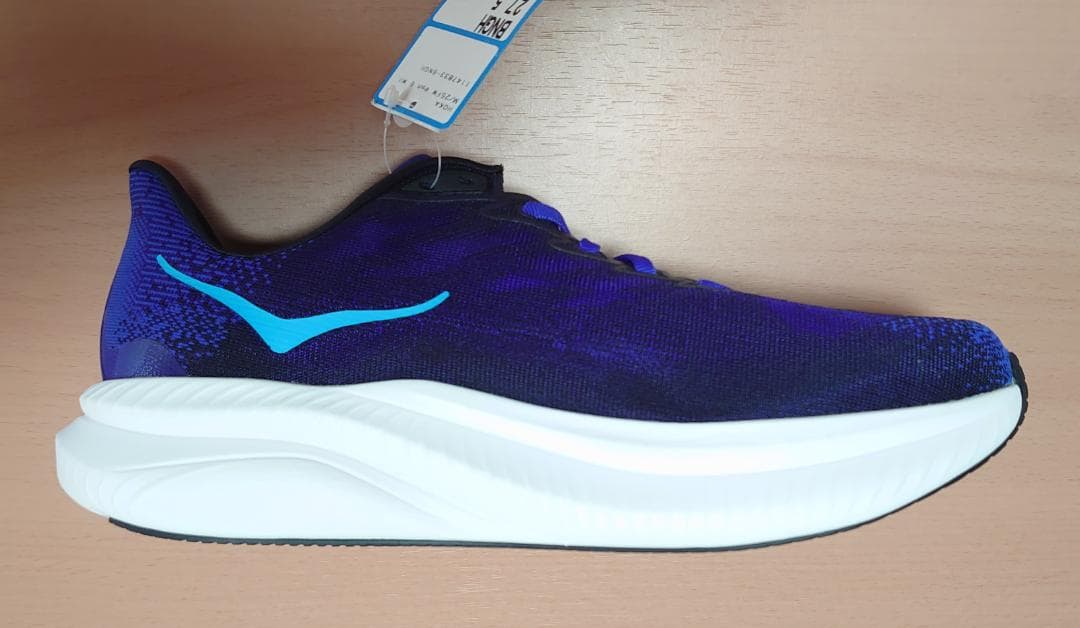 HOKA Mach6 ブラック×ネイビー 27.5cmワイド