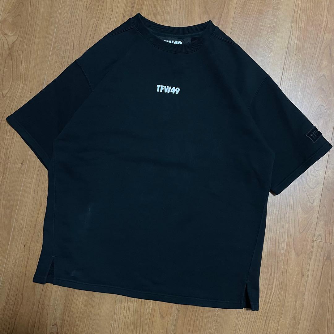 TFW49 アクティブスウェット Tシャツ　半袖　ブラック　4 ゴルフ