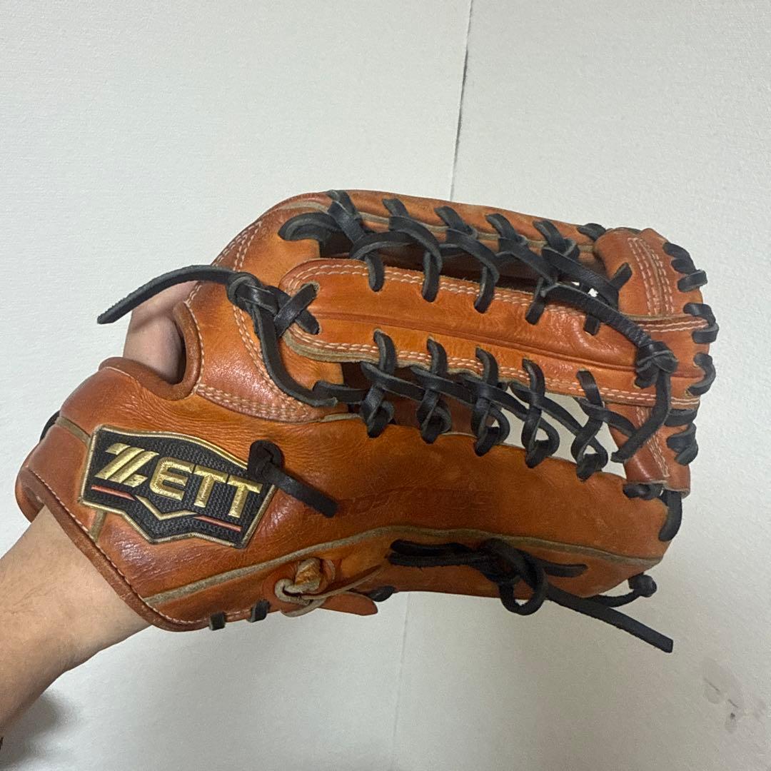 S*S様 ZETT 硬式グローブ オレンジ 右投げ用外野手