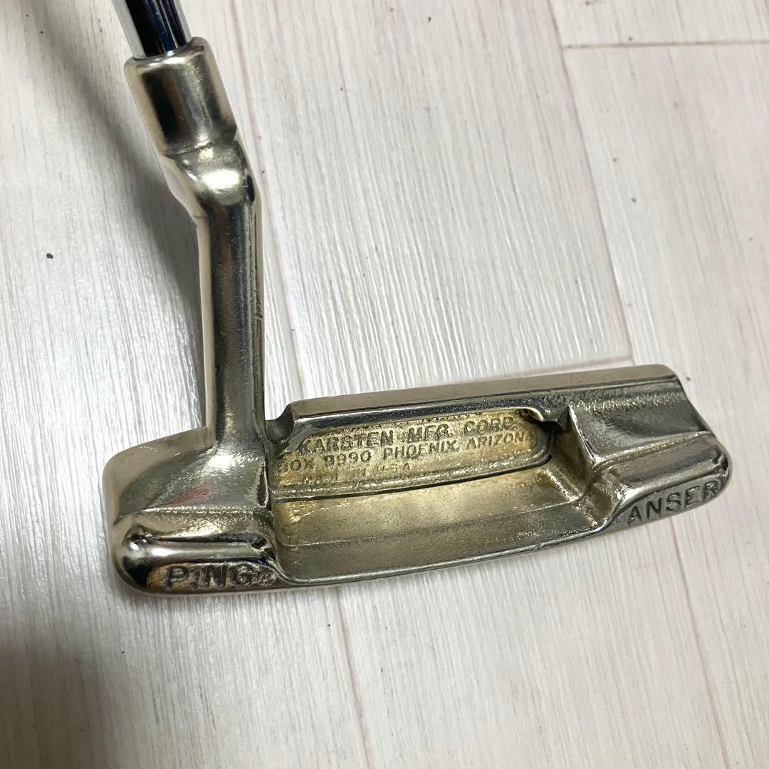 磨きクリーニング済/PING ANSER ピン ゴルフパター グリップ新品