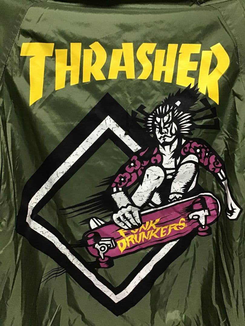 punk drunkers × THRASHER コラボ！ナイロンジャケット
