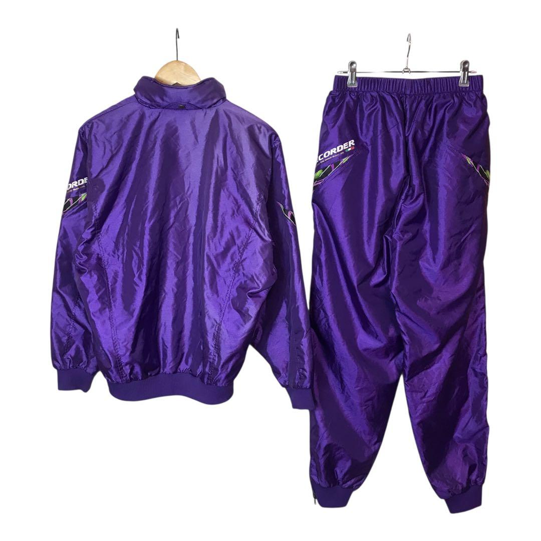 90s アシックス　ウィンドブレーカー　上下セットアップ　ヴィンテージ　日本製