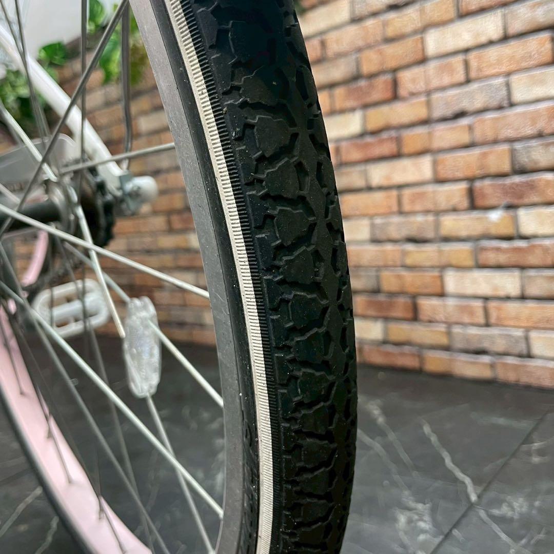 【134】子供用自転車 子供車 GIRLS LABO ホワイト 22インチ