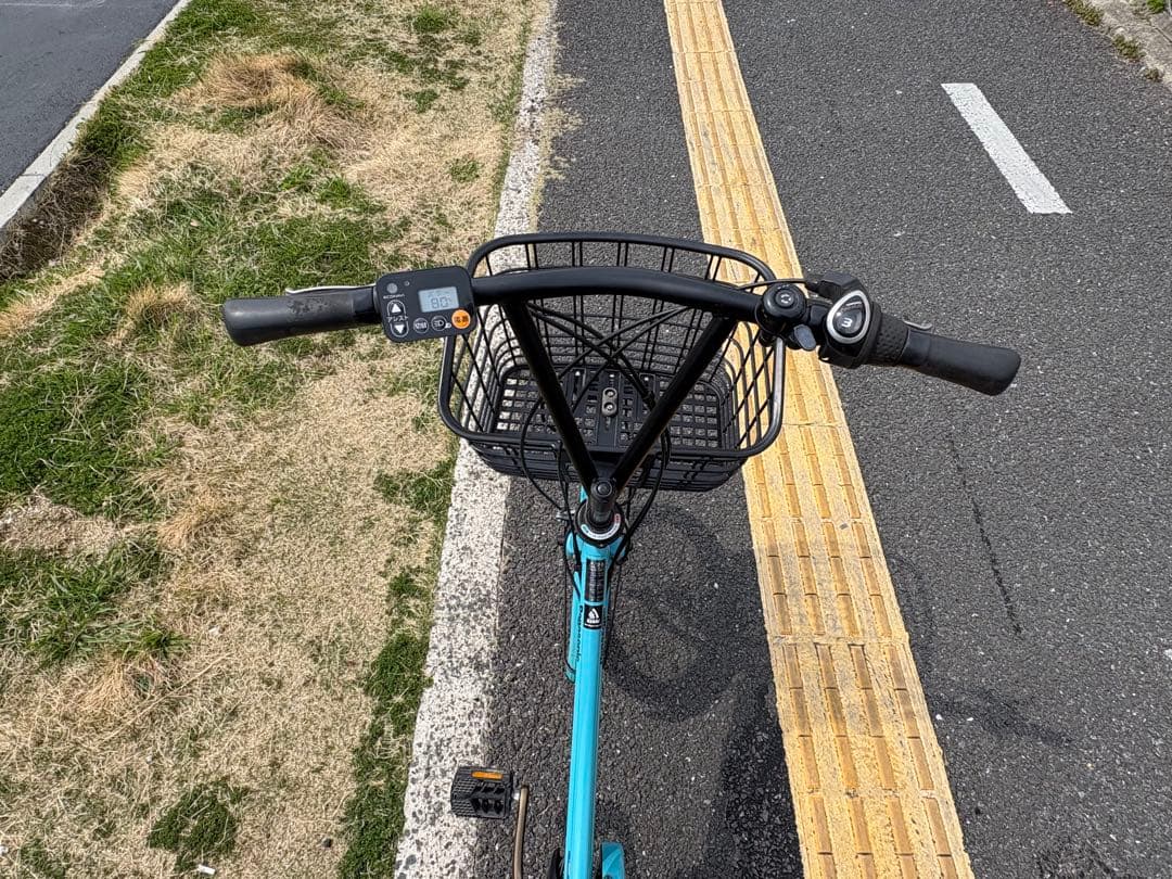 075中古 Panasonic電動アシスト自転車　8Ah 大阪