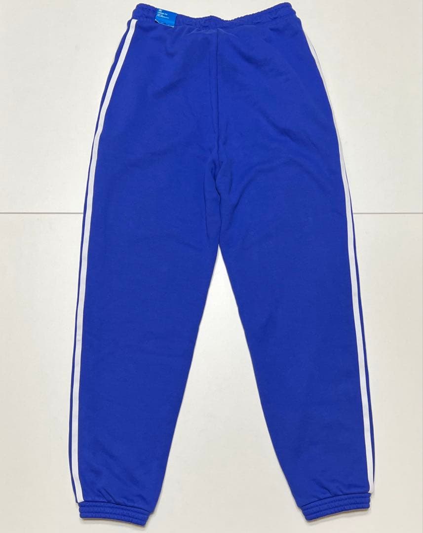 adidas ルーズフィット ジョガーパンツ　ブルー　青　3本線　スウェット