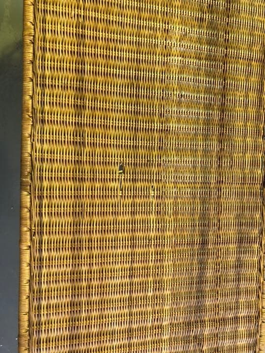 椅子　藤で編んだ2人掛け用