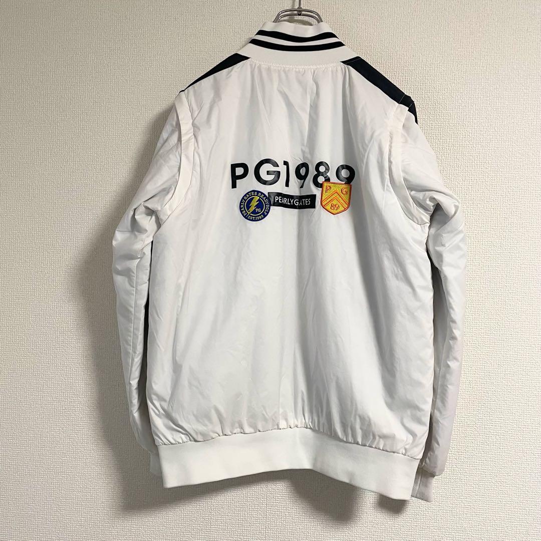 美品【PEARLY GATES/パーリーゲイツ】リバーシブル中綿4wayブルゾン