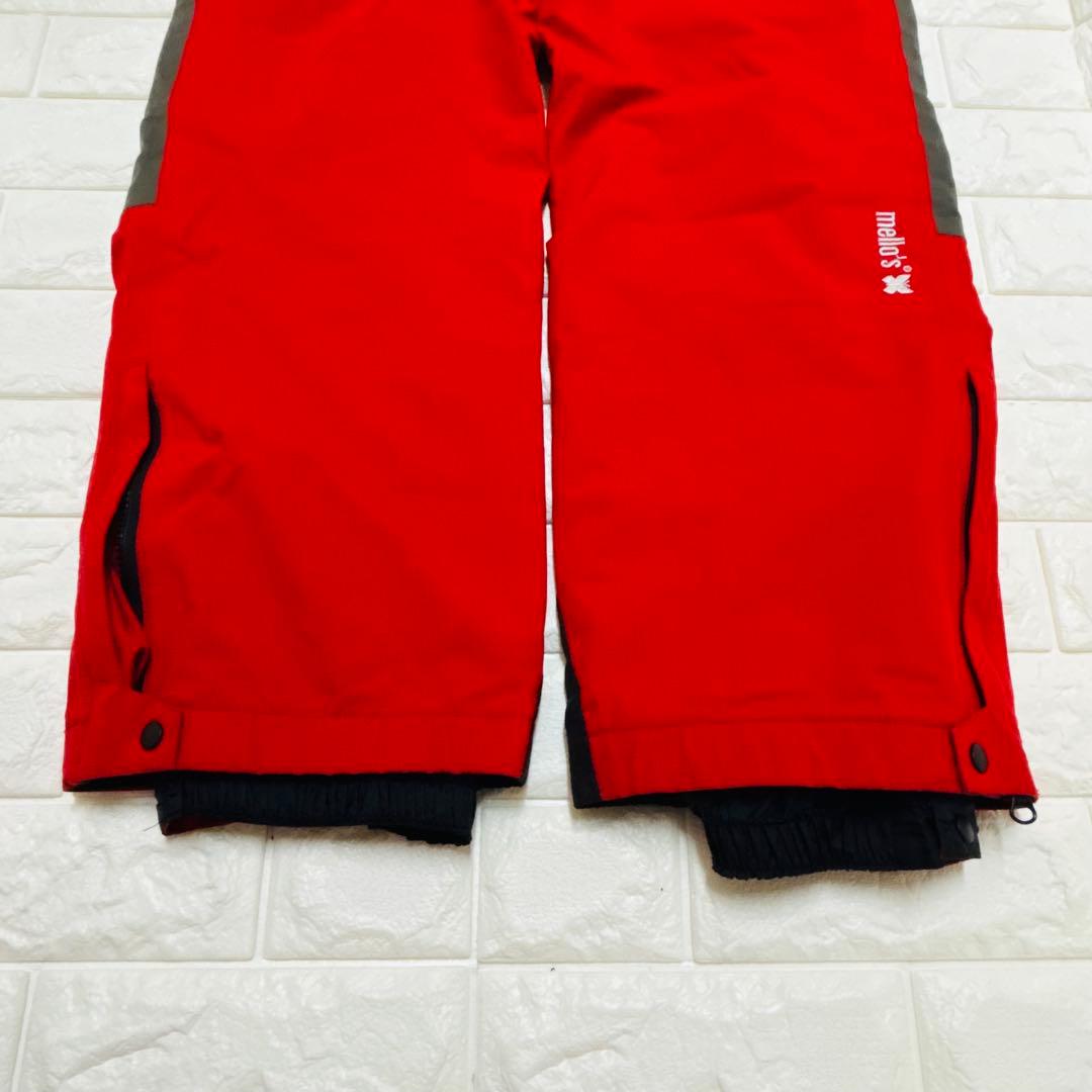 メローズ❤スノーパンツ S 赤グレー GORE-TEX 防水 スキー Y2K