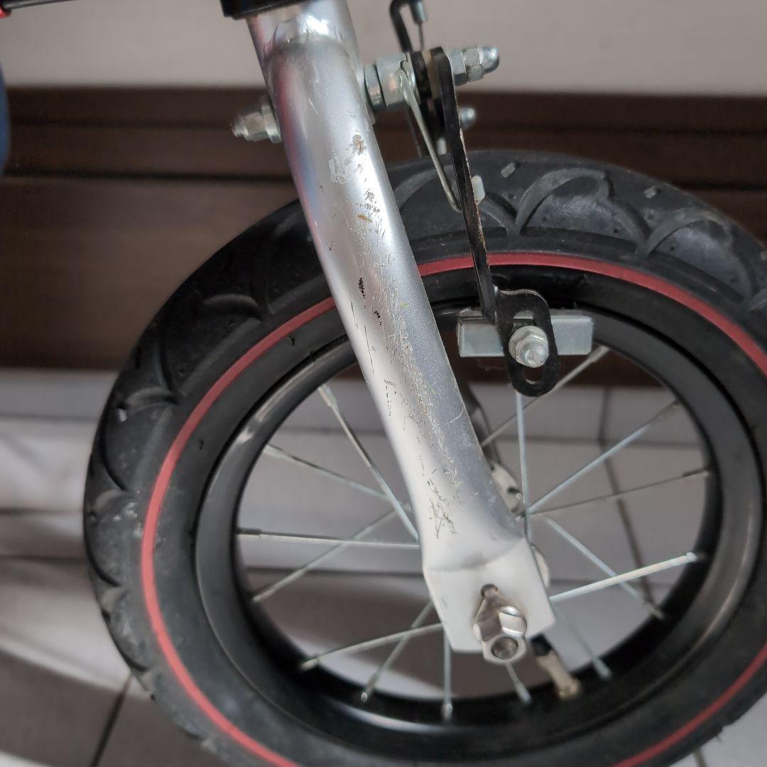 へんしんバイク初代henshin bike キッズバイク　レッド　スタンド付き
