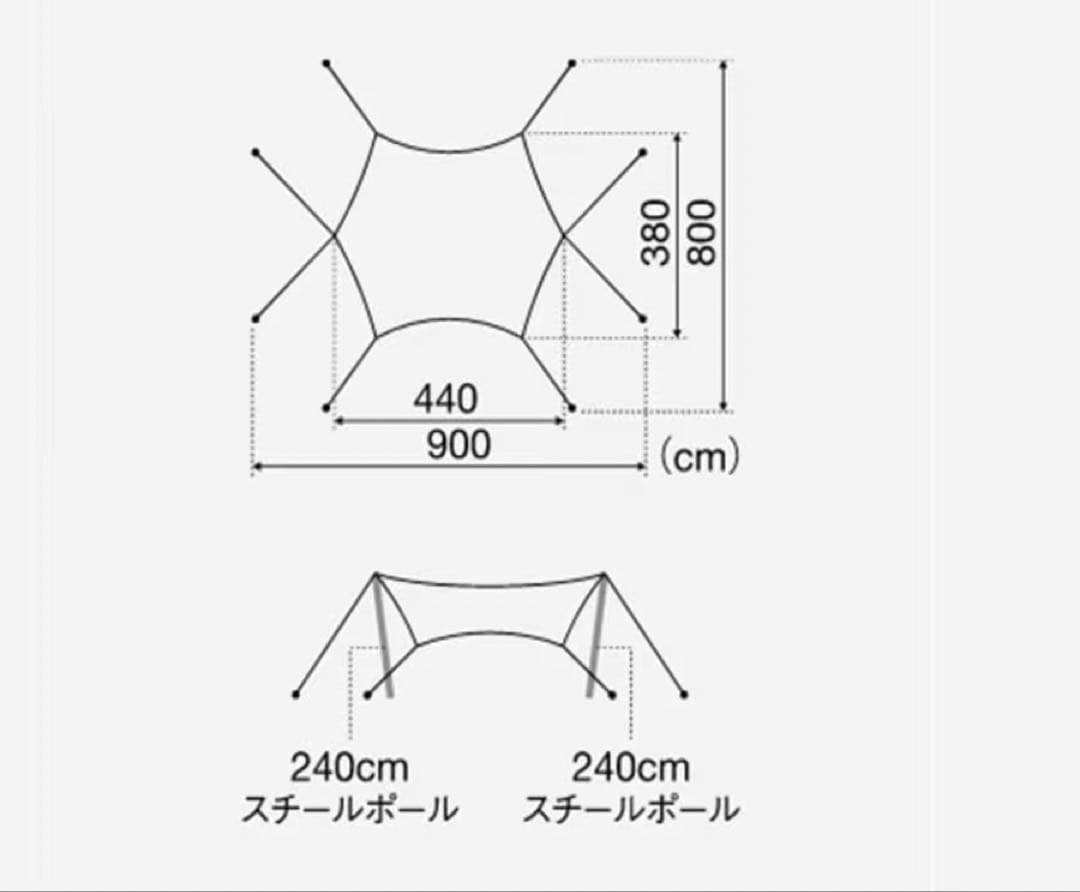 スノーピーク peakランドネスト Sテントタープセット SET-259