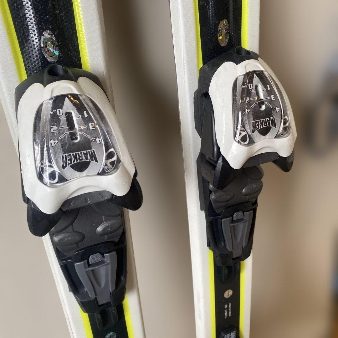 Volkl RTM 130cm スキー板　ビンディング　ストック付き