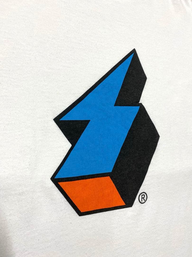 90s stussy wtaps コラボTシャツ　稲妻　USA製