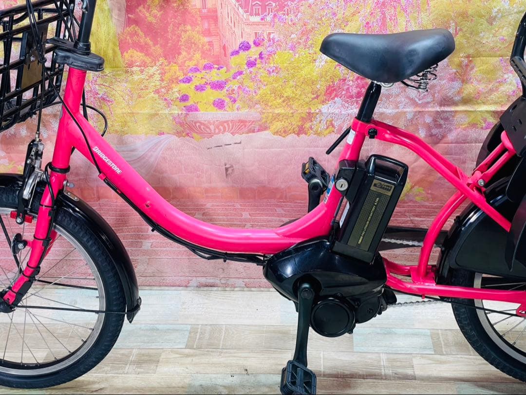 ZK3449 電動自転車 ブリヂストン 20インチ 子供乗せ 送料無料