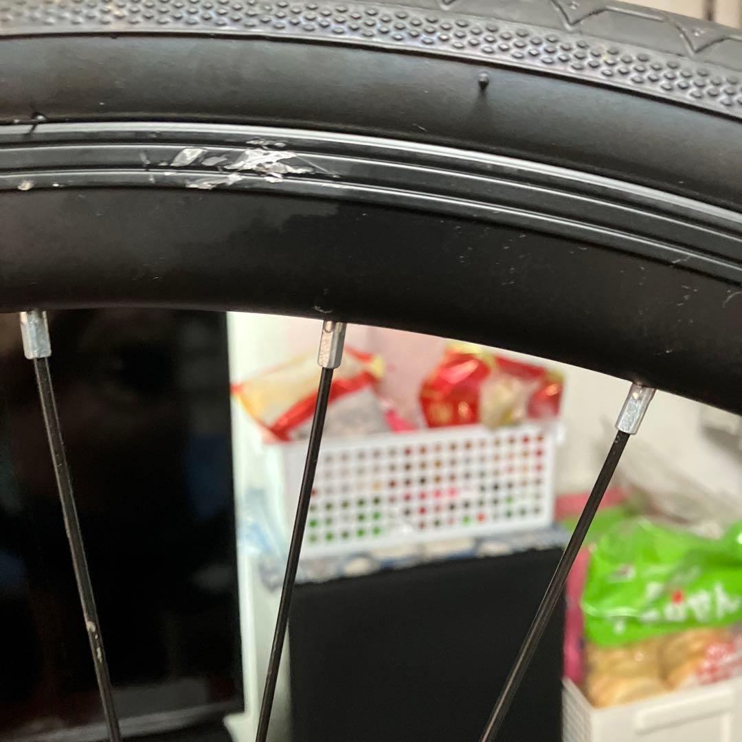 自転車用前後ホイールセット、160mmローター付き