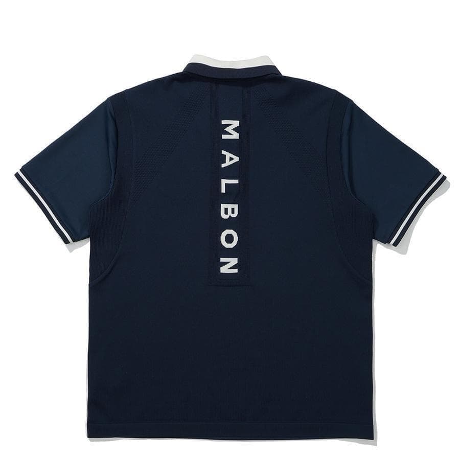 マルボンゴルフ ポロシャツ malbon golf メンズ シャツ 紺色XL