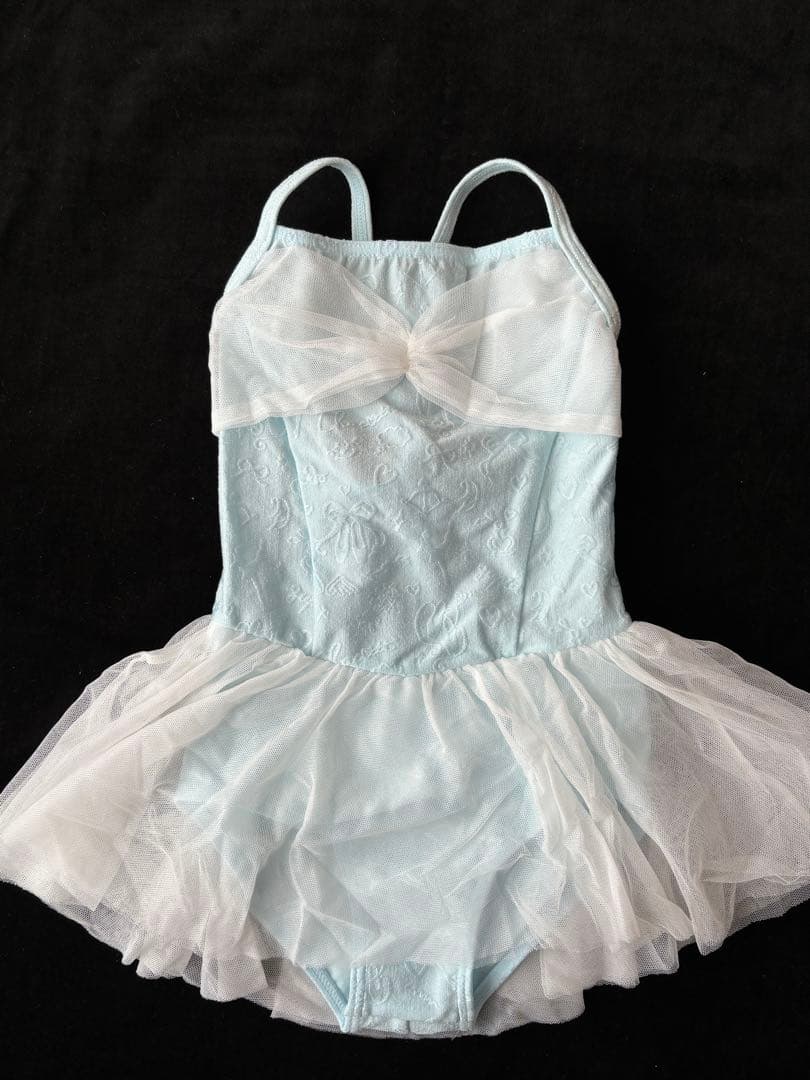 あっこさん専用★ドレスの様なチュールスカート付レオタード水色130K