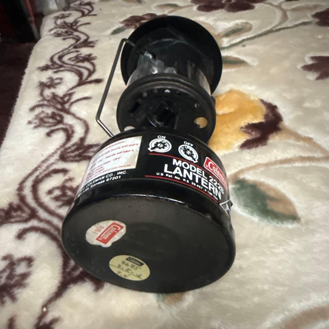 コールマン Coleman 222B peak1 ランタン 89年1月 美品