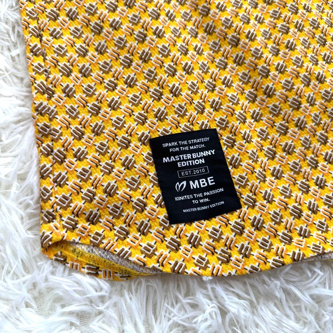 【極美品】マスターバニーエディション　ロゴ刺繍　半袖　ポロシャツ　XL イエロー