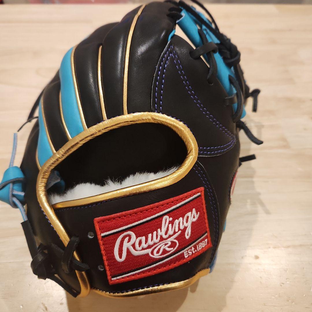 Rawlings オーダー 軟式グローブ 黒/青