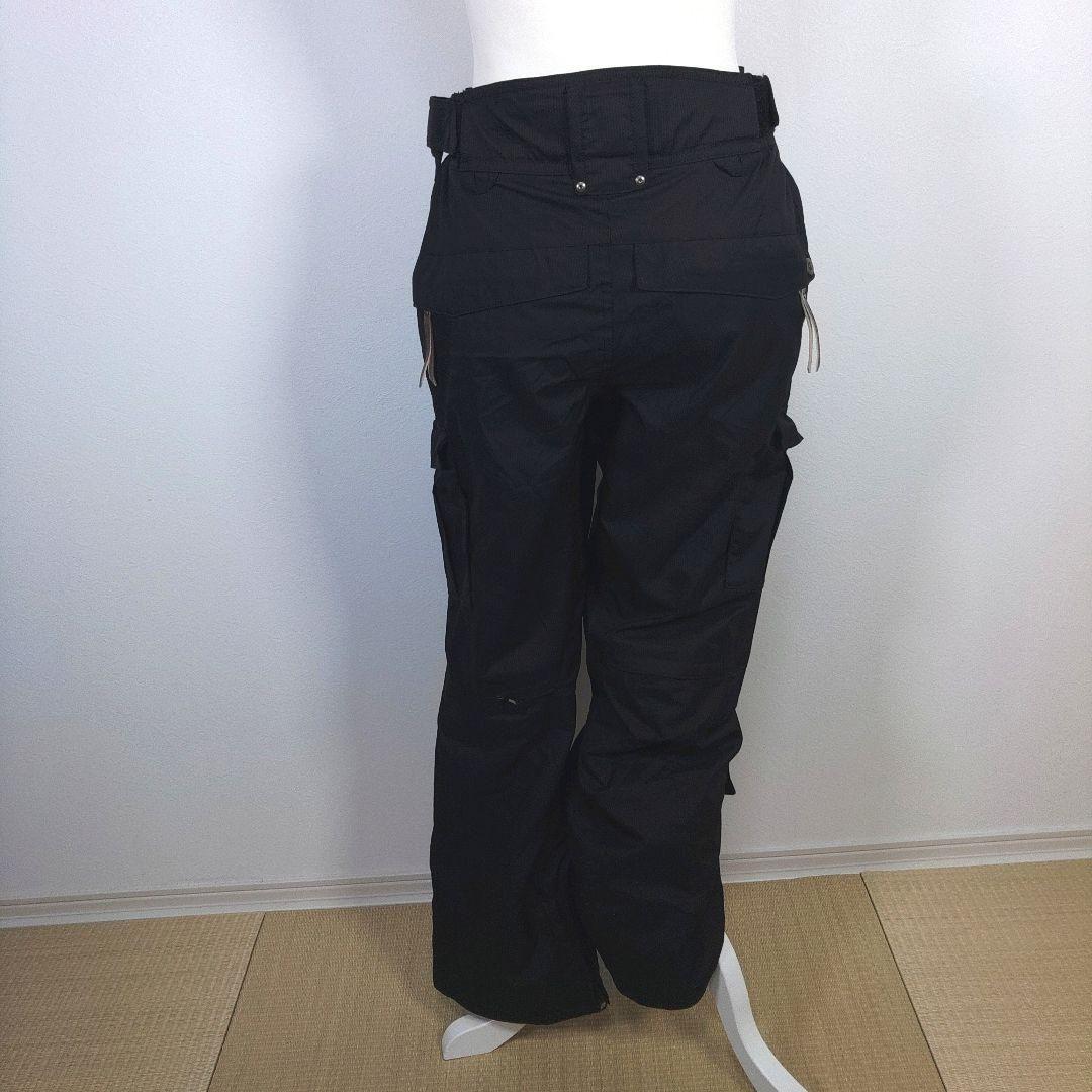 レディース　M　スキー　スノーボードウェア　上下セット　レッド　チェック柄　黒