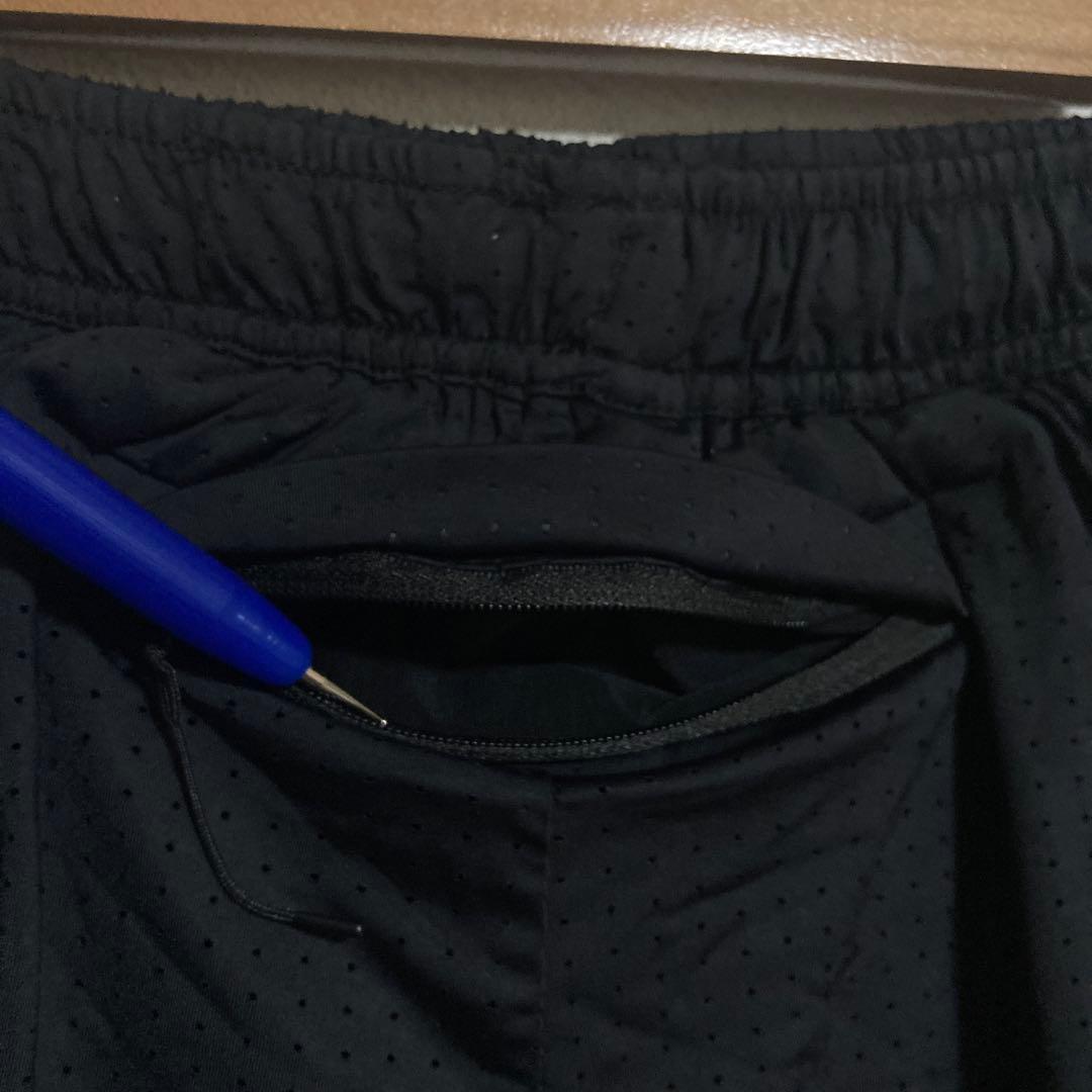 SATISFY SPACE-O MESH DISTANCE SHORTS 黒 L