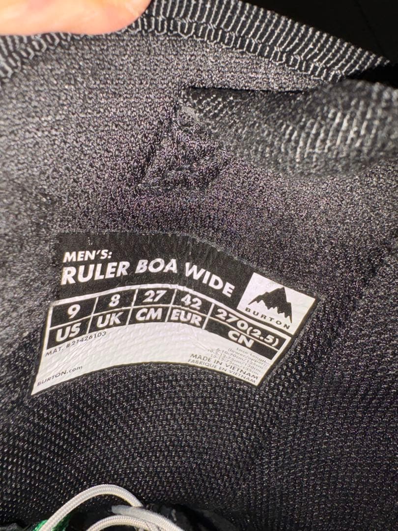 スノーボード BURTON Ruler BOA WIDE