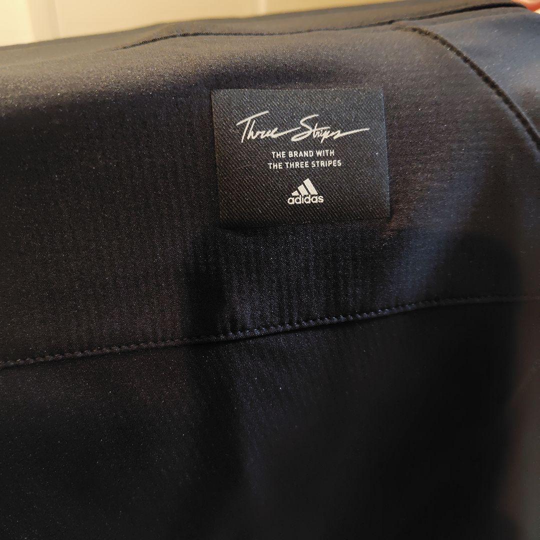 adidas フード付きジャージ上下セット 黒