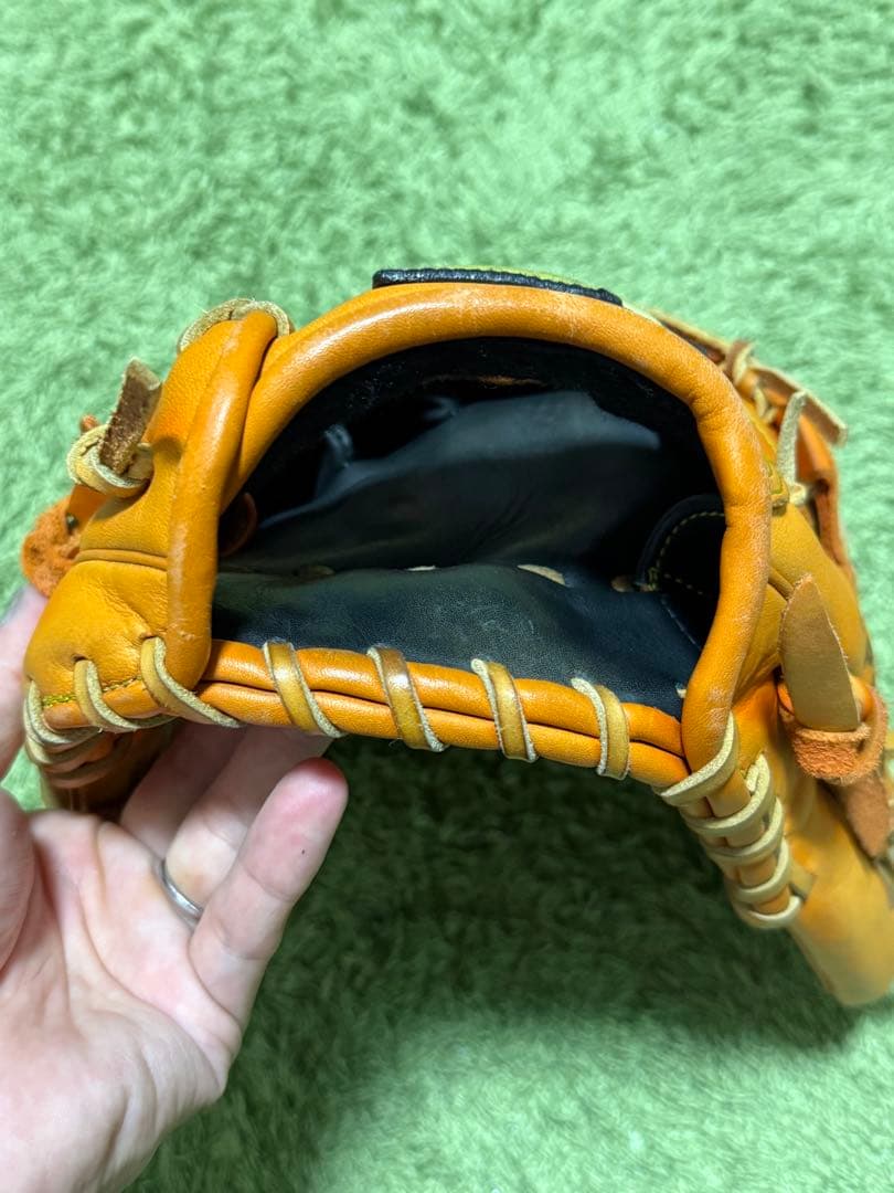 SUPER PRO 軟式グローブ オレンジ