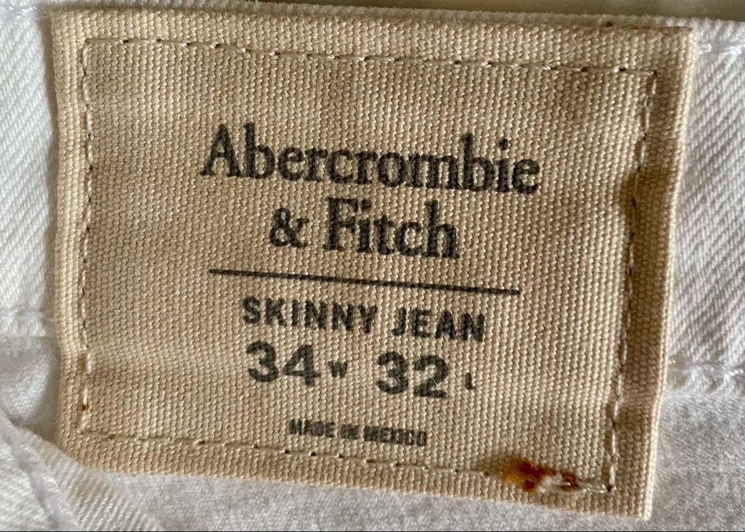 アバクロ❗️メンズホワイトショートカットオフ❗️XL❗️