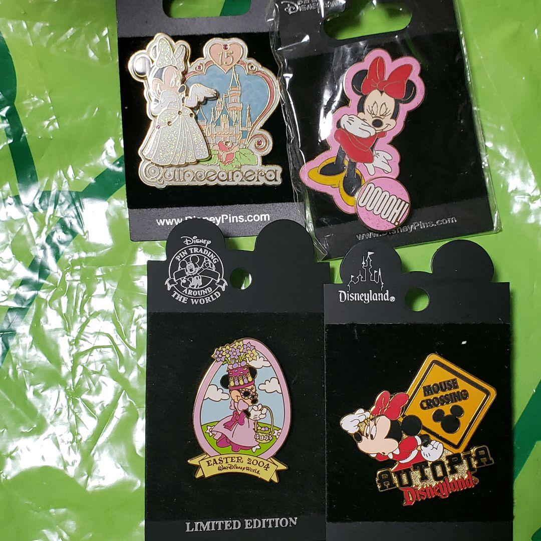 WDW DLR HKDL ミニーマウス ピンバッジ12点セット