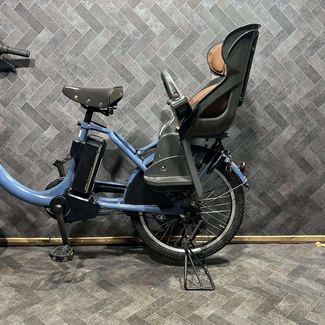 電動アシスト自転車 チャイルドシート付き 青