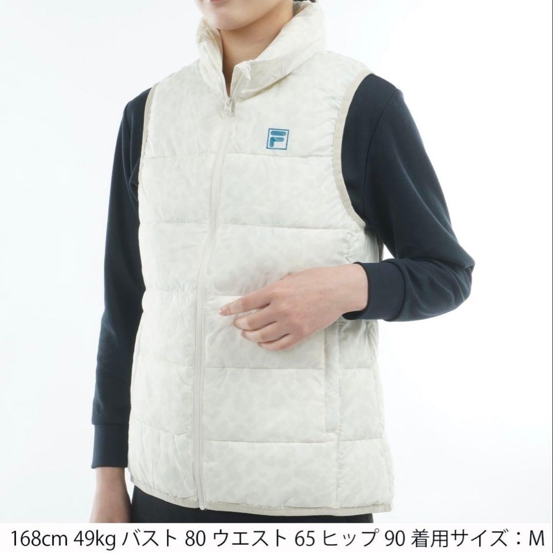 新品 FILA ストレッチ ハイブリッド ライトダウンベストサイズ L L
