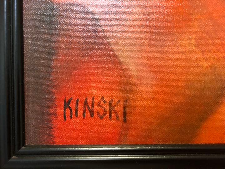 ヘンリック・キンスキー Kinski Henryk 赤系　女性　人物　肉筆