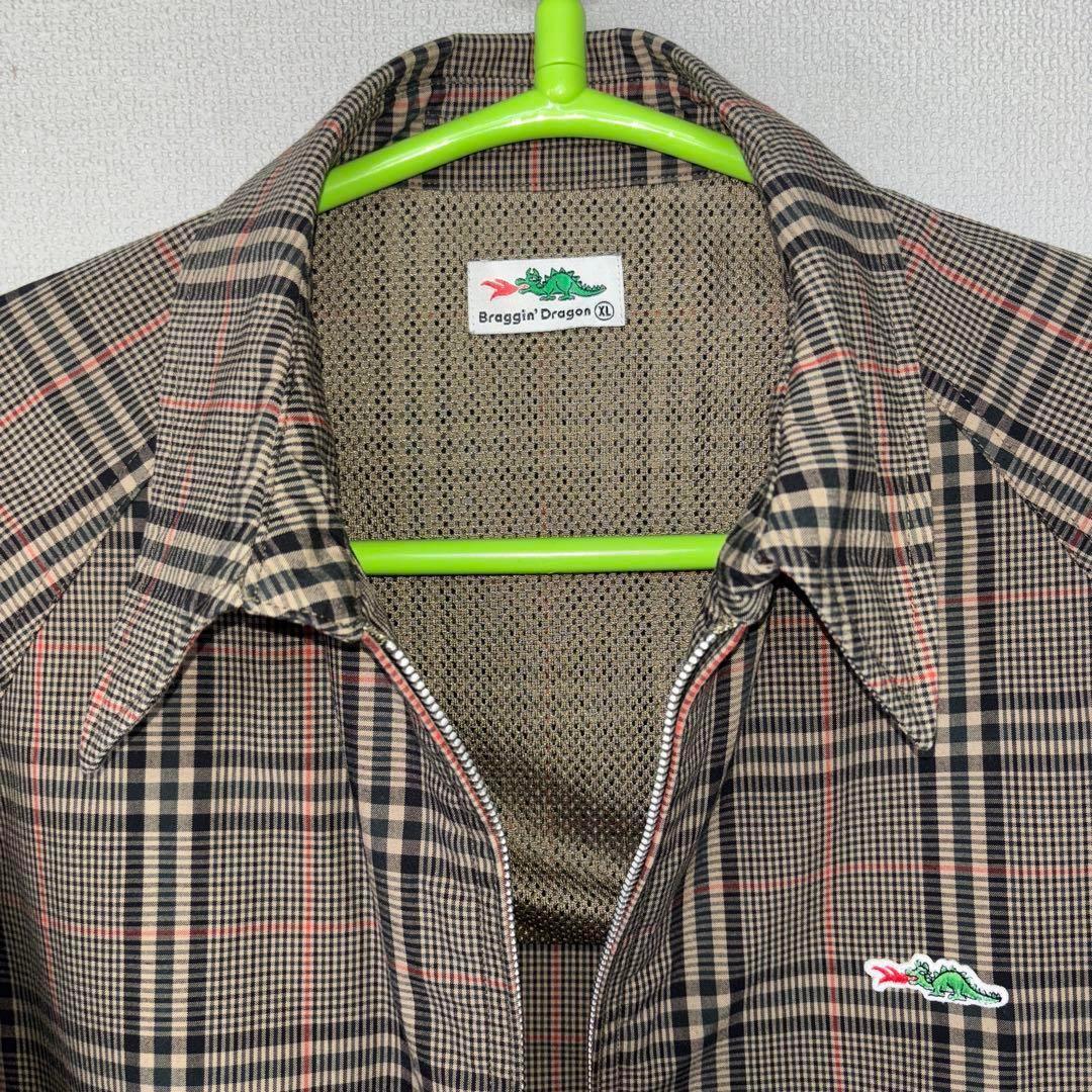 メンズウェア Braggin'Dragon GOLF JACKET CHECK XL