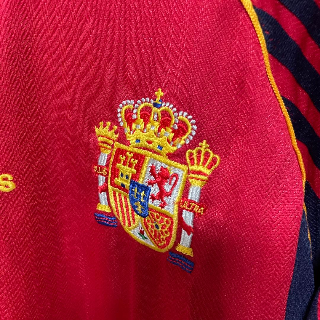 スペイン代表 98-99 Vネック ユニフォーム 海外L 日本XL相当