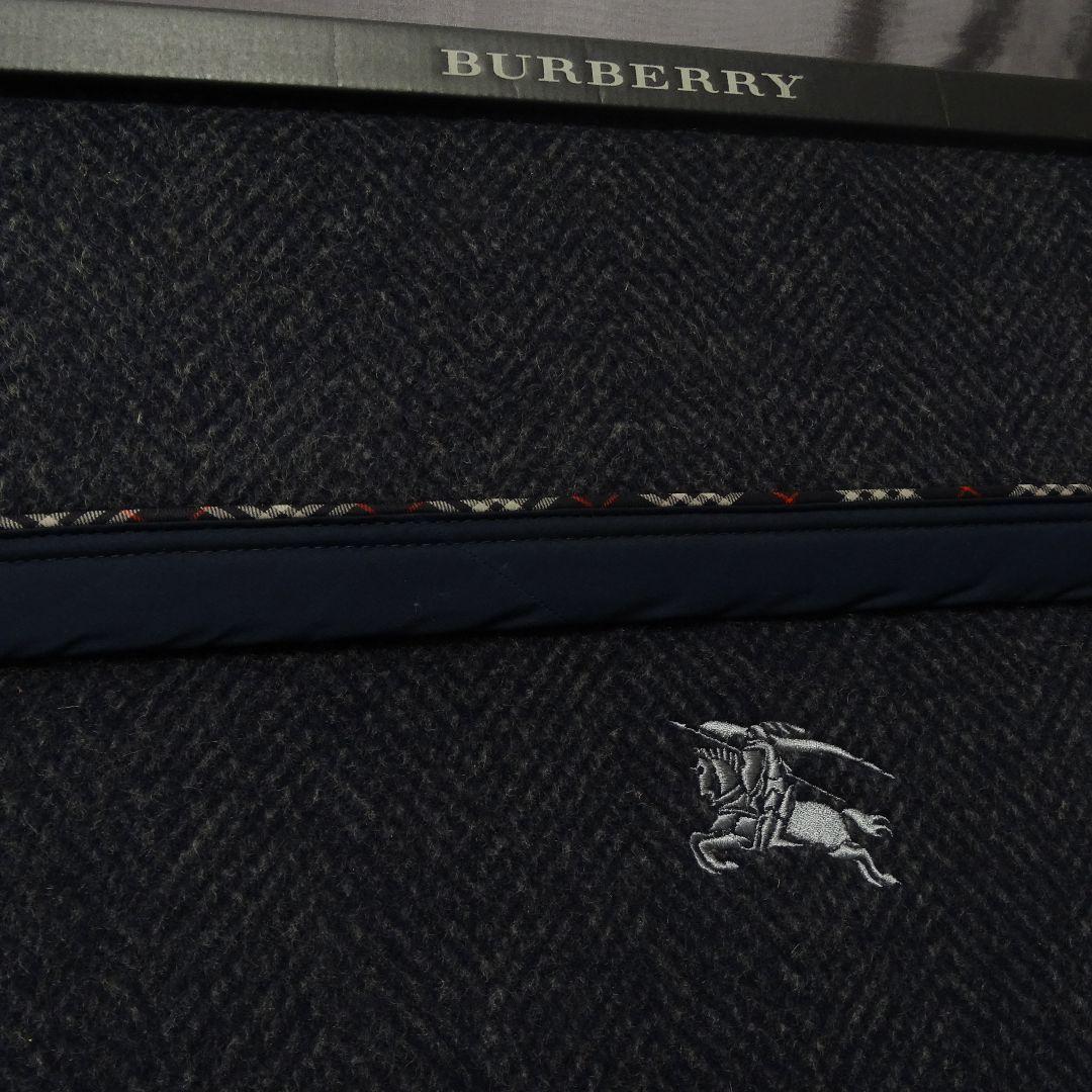 未使用品 BURBERRY 西川産業 ウール毛布