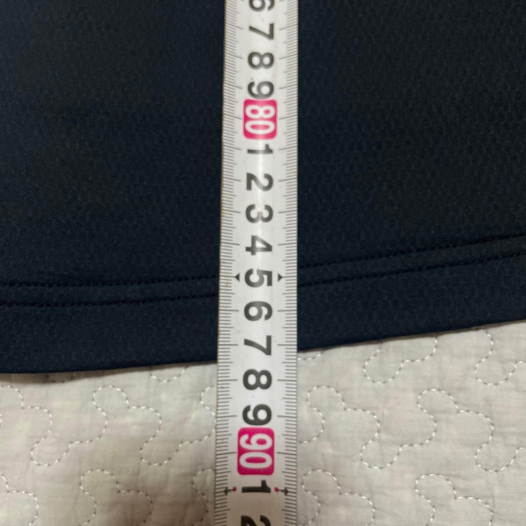 NEW BALANCE GOLF 半袖モックネックワンピース ブラックホワイト0