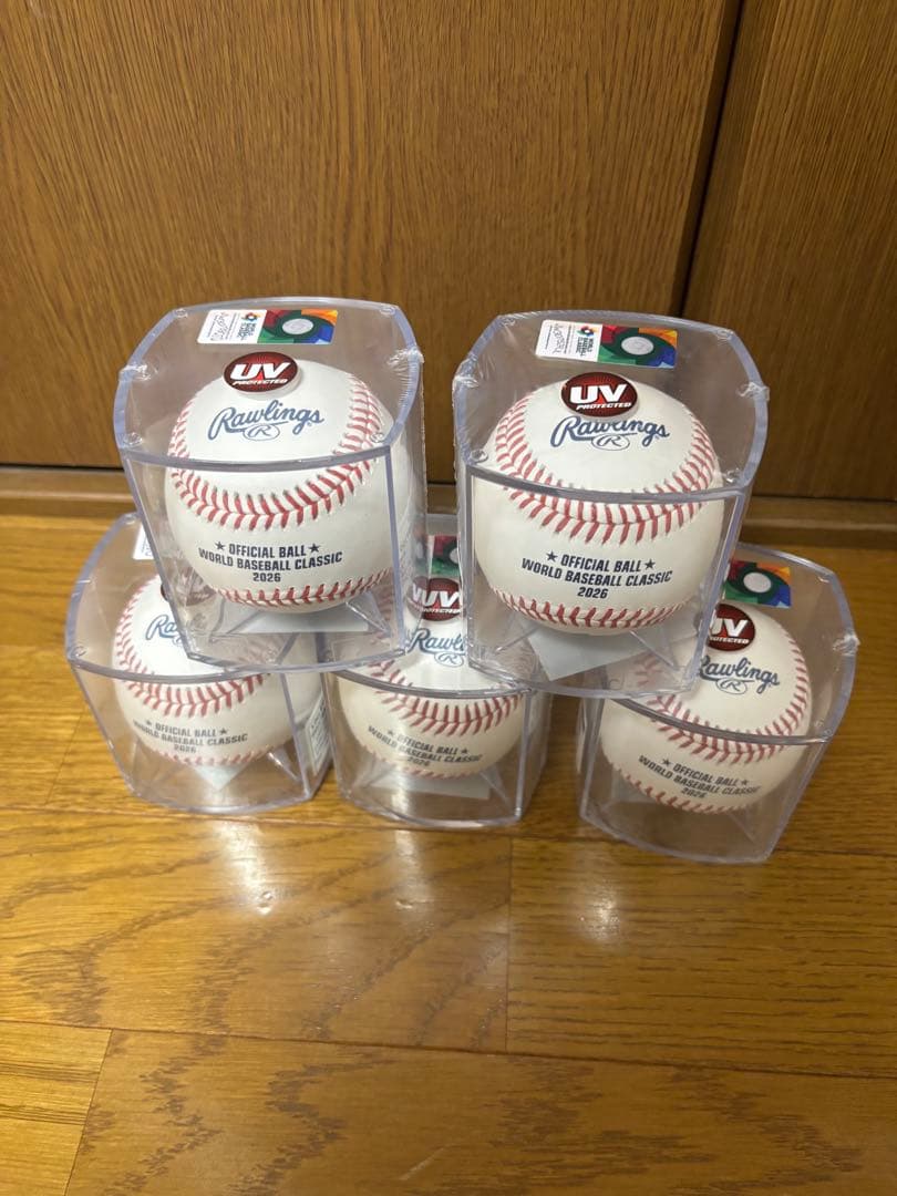 WBC2026公式試合球UV防止ケース入り　5個セット