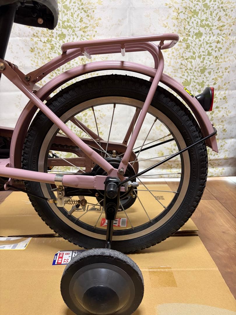 ブリヂストン ビッケM 16インチ 補助輪付 ピンク 美品 点検・防犯登録解除済