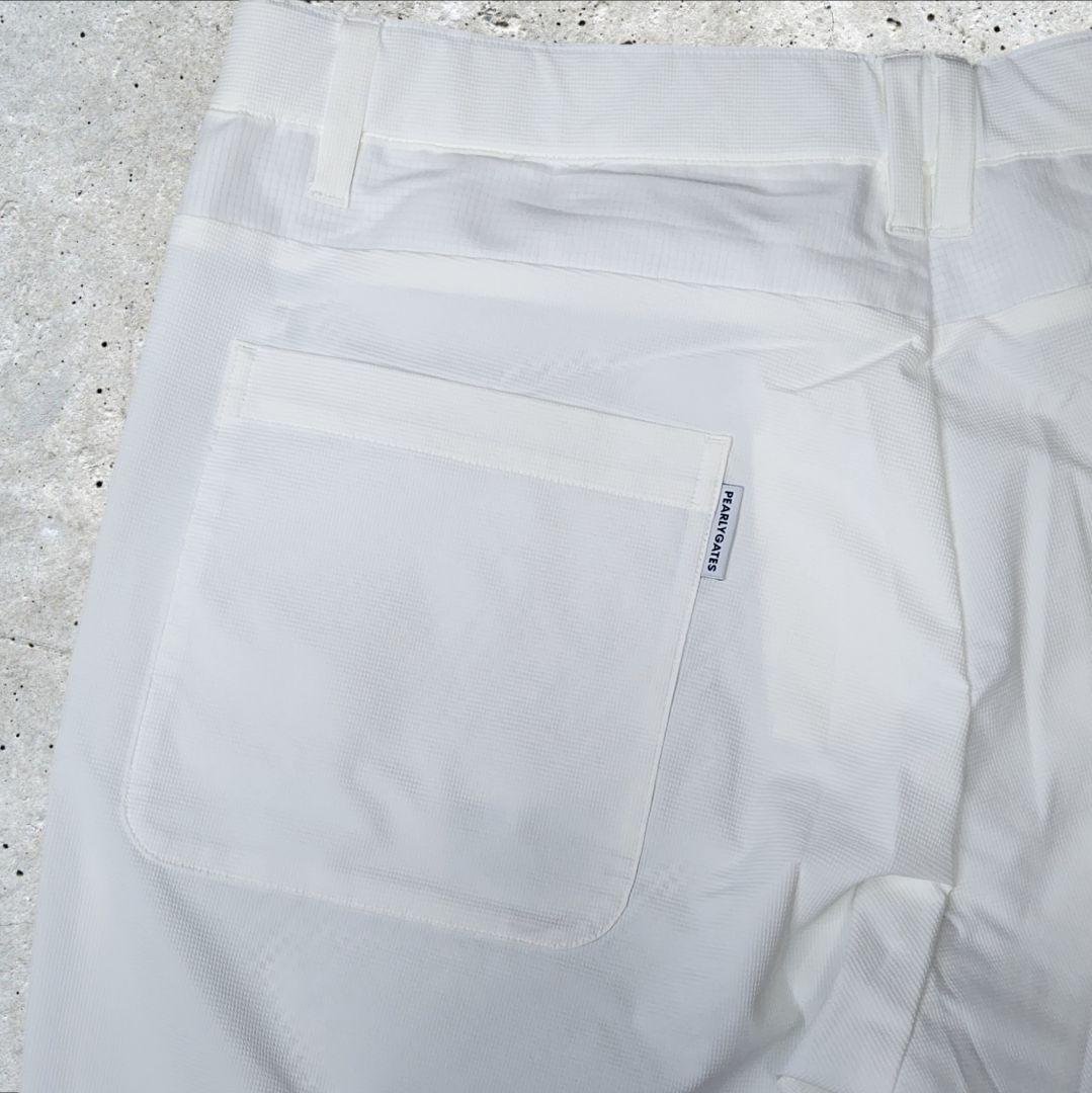 【美品】PEARLY GATES◆パーリーゲイツ◆ナイロンパンツ◆白◆サイズ7