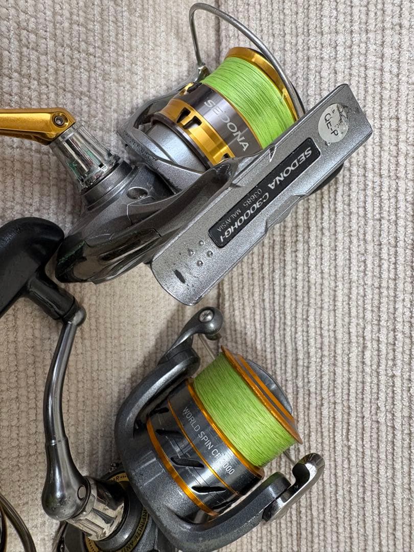 スピニングリール 4台セット ダイワ レガリス ライン付き